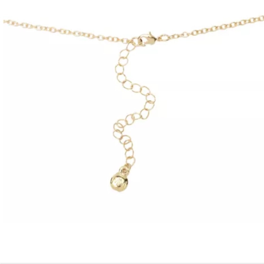 MAYAMAR 24K Gold Plated 24mm Onyx & Cultured Pearl 16"+3" Necklace‎ NWT - Picture 3 of 6